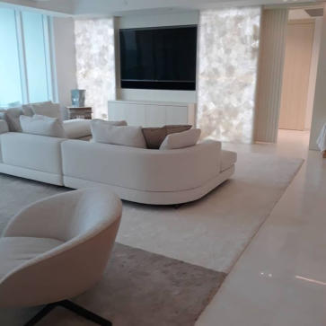 marble floors and semi precious stone